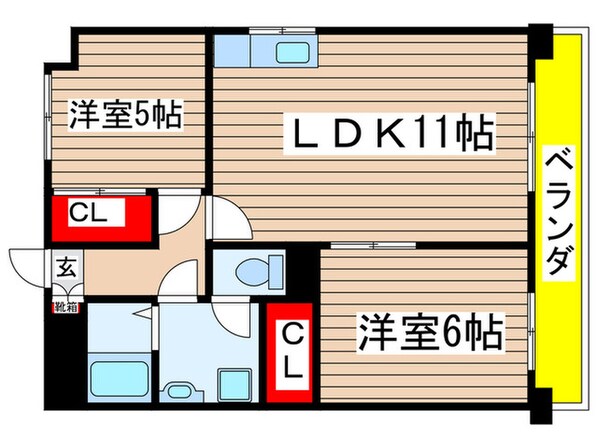 ミラベル元植田の物件間取画像